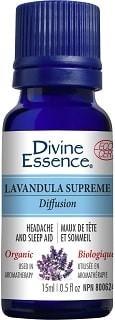 Divine Essence Lavendula Supreme Essential Oil Diffusion-Bath Organic - Headache and Sleep Aid. 30ml
