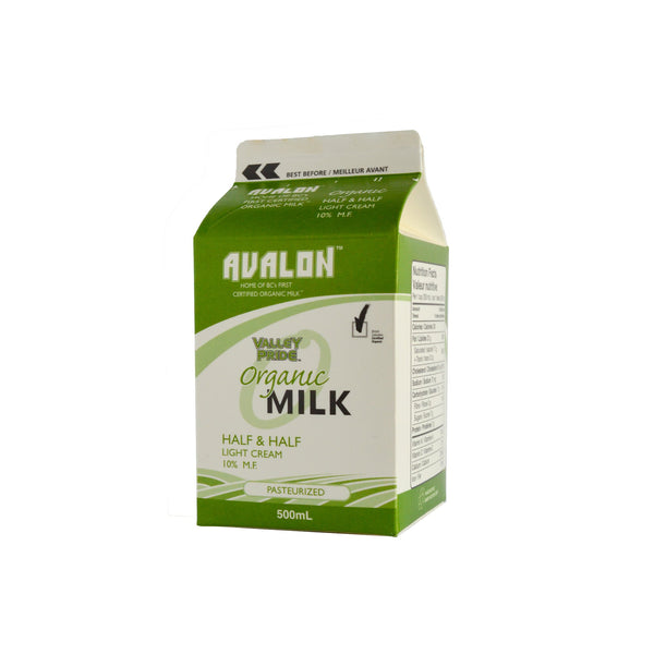 Avalon Organic Half & Half Light Cream Milk 500ml