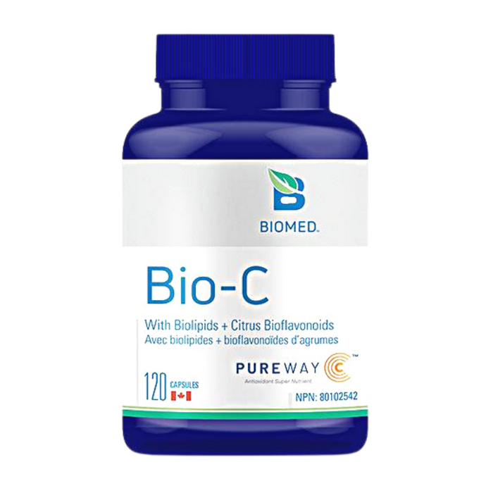 BioMed Bio-C with Biolipids + Citrus Bioflavinoids - Helps to Support Immune Function and Prevent Vitamin C Deficiency. 120caps
