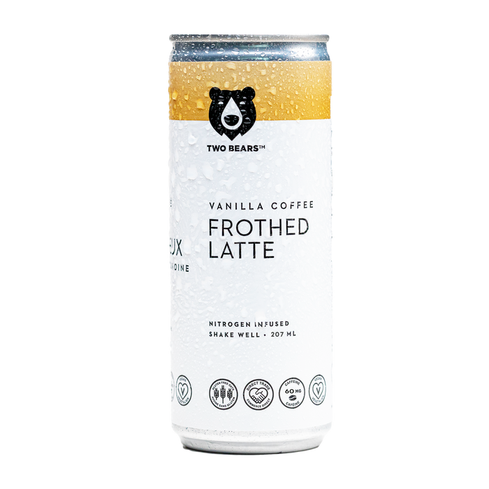 Two Bears Frothed Oat Latte, Vanilla Coffee 207ml