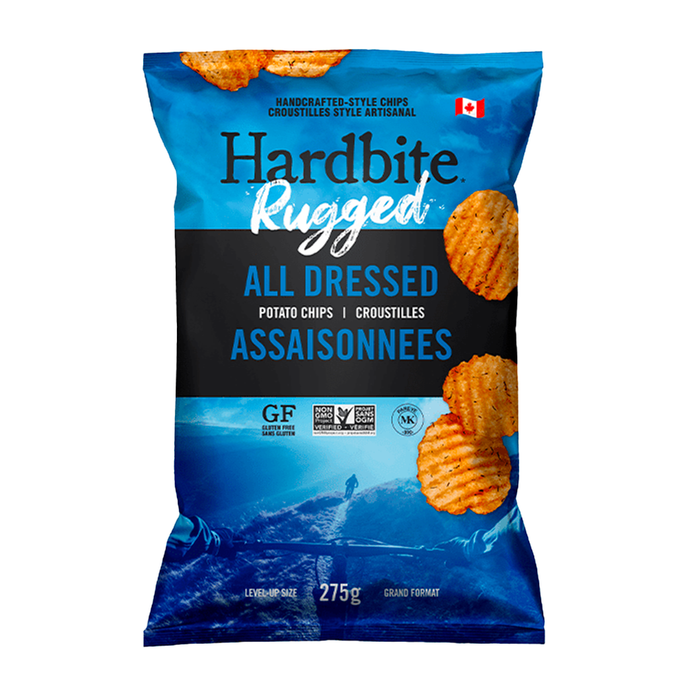 Hardbite "Rugged" All Dressed Potato Chips 275g