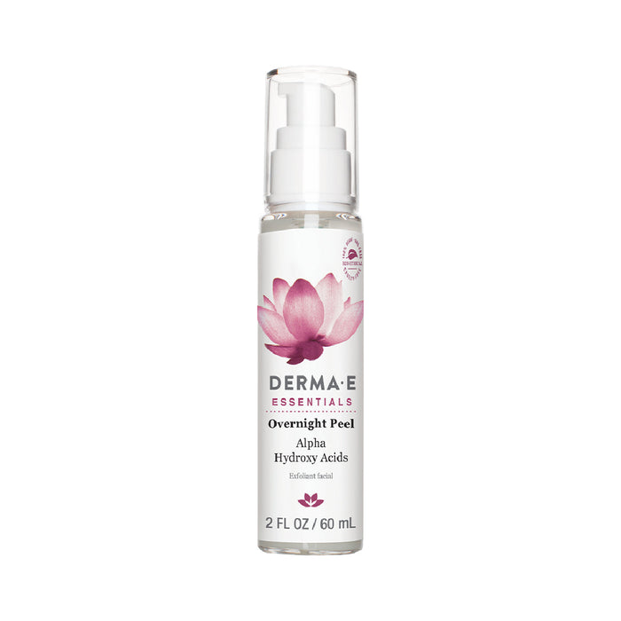 Derma E Overnight Peel - Non-Abrasive Alpha Hydroxy Acids Exfoliates Overnight to Help Visably Smooth Skin. 60ml