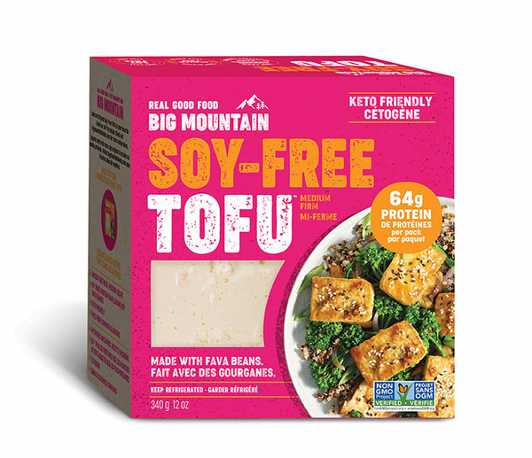 Big Mountain Soy-Free Tofu, Medium Firm 340g