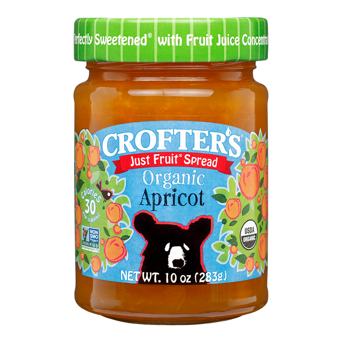 Crofters Just Fruit Apricot Spread, Organic 235ml