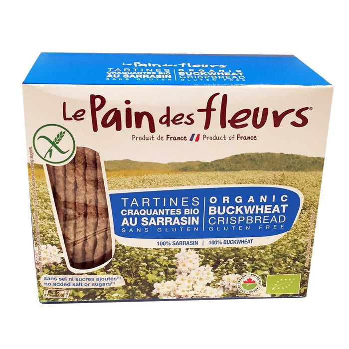 Le Pain Des Fleurs Organic Buckwheat Gluten & Salt Free Crispbread 150g