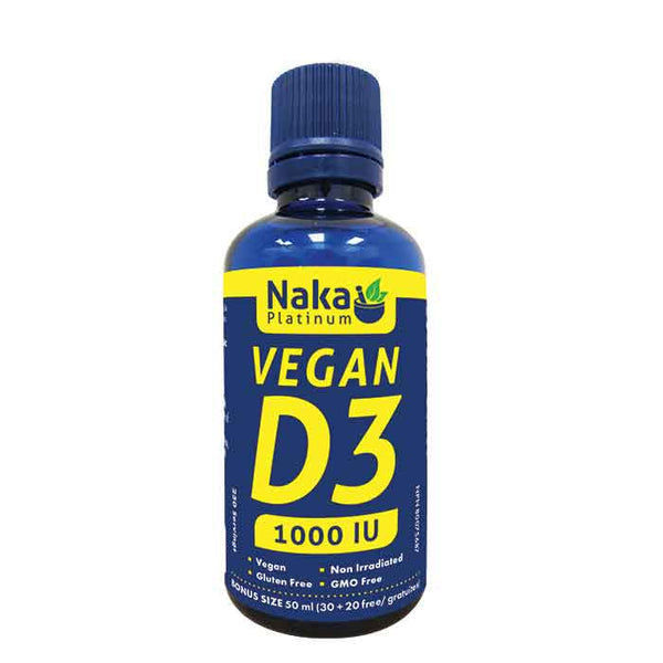 Naka Vegan Vitamin D3 1000 IU 120 vegicaps