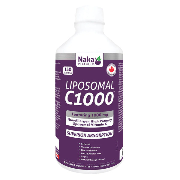 Naka Lipsomal C 1000mg - Superior Absorption 750ml