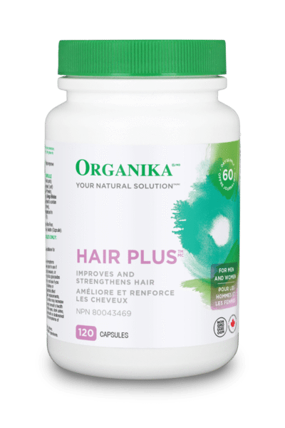 Organika Hair Plus - Improves and Strengthens Hair. 120caps