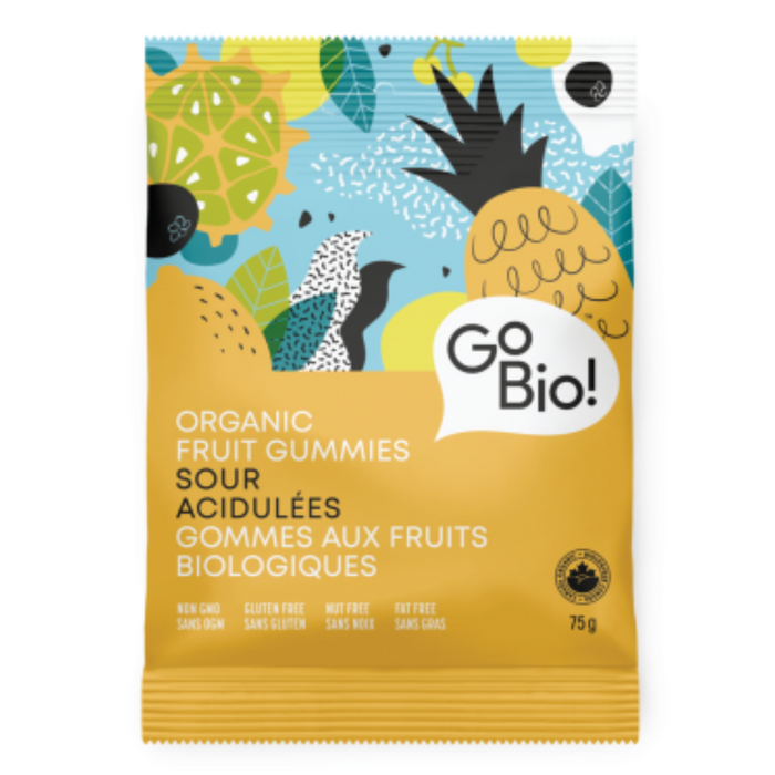GoBio Sour Fruit Gummies Organic 75g