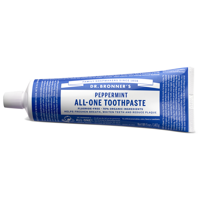 Dr. Bronners peppermint toothpaste 140G