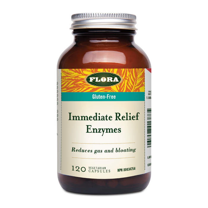 Flora immediate relief enzymes 120 vcaps