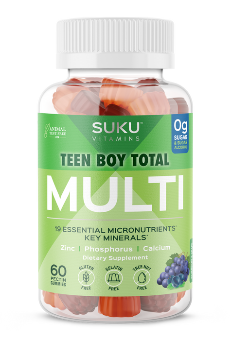 Suku Teen Boy Total Multi Gummies Blueberry Grape Flavour 60gummies