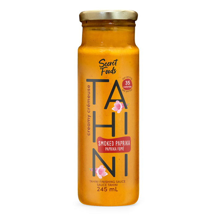 Secret Foods Tahini Smoked Paprika Sauce - Drizzle, Dip, Dress. 245ml