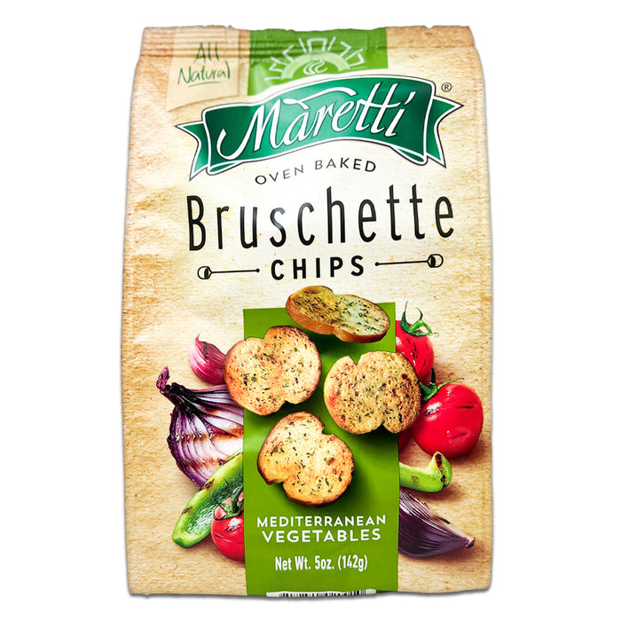 Maretti Oven Baked Bruschette Chips, Mediterranean Vegetables 142g