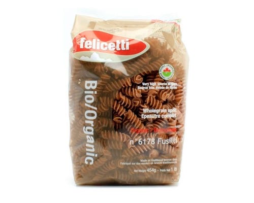 Felicetti Organic Spelt Pasta Noodles - fusilli 454g