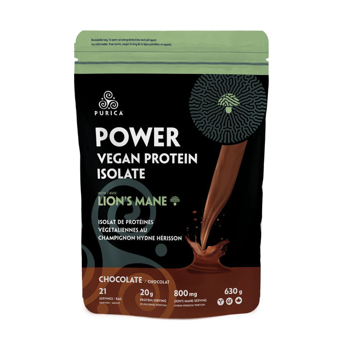 Purica Power Vegan Protein Isolate Vanilla with Lion's Mane 630g