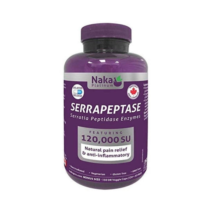 Serrapeptase Natural Pain Relief & Anti-inflammatory 150 Vegecaps