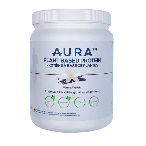 Aura Plant Based Potein, Vanilla Flavour 500 g