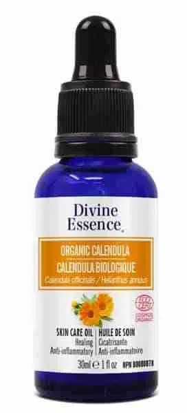 Divine Essence Organic Calendula Skin Care Oil Healing & Anti-inflammatory 30ml