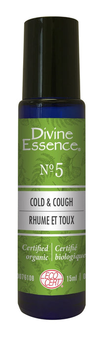 Divine Essence Organic Roll-On N.5 Cold & Cough 15ml