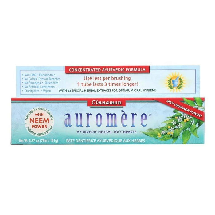 Auromere Ayurvedic Toothpaste Cinnamon Flavour 75 ml