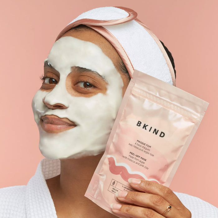 BKIND Algae Peel-Off Mask with Hibiscus and Pink Clay 80g