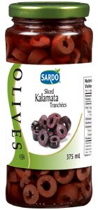 Sardo Kalamata Olives Sliced 375ml