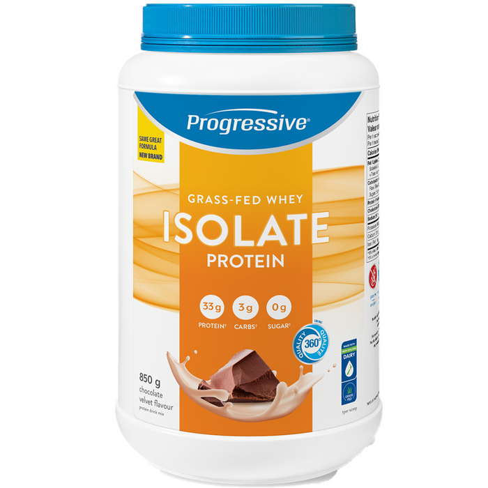 Progressive Grass-Fed Whey Isolate Protein Chocolate  Flavor 850g