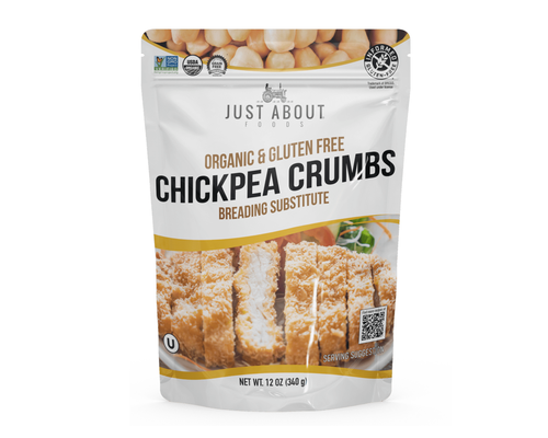 Just About Foods Chickpea Crumbs Organic - Gluten Free, Grain Free, Non-GMO. 340g