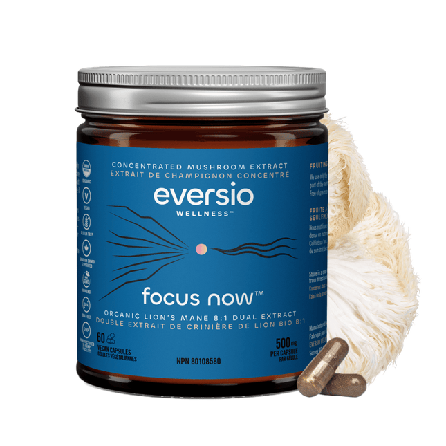 Eversio Focus Now Lions Mane Mushroom 60vcaps