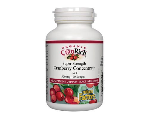 Natural Factors Super Strength Cranberry Concentrate  90softgels