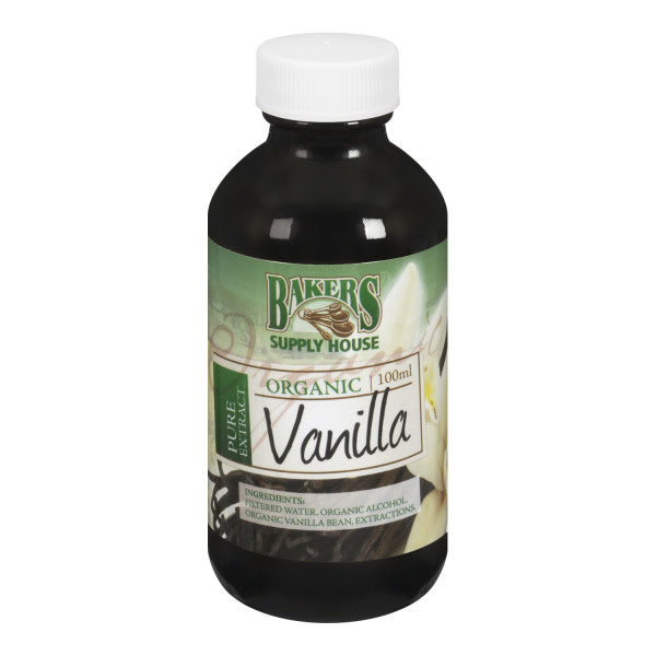 Bakers Supply House Organic Vanilla Pure Extract 100ml