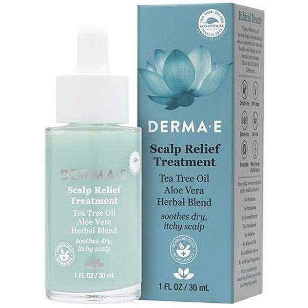 Derma-E Scalp Relief Treatment Tea Tree Oil & Aloe Vera Herbal Blend 30ml
