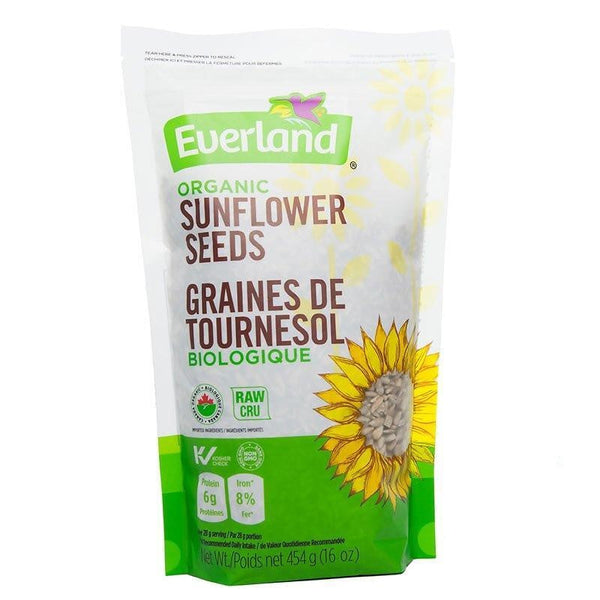 Everland Sunflower Seeds Raw Organic 454g