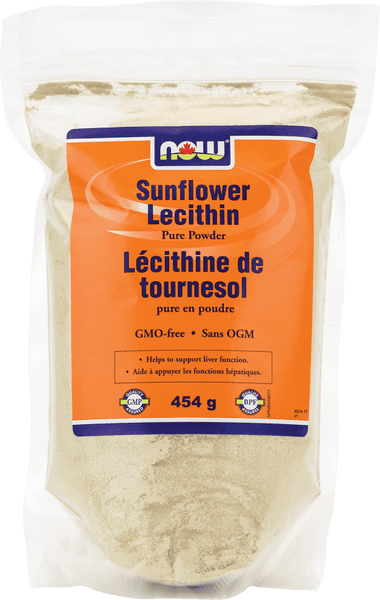 Now Sunflower Powder Lecithin 100% pure 454gr