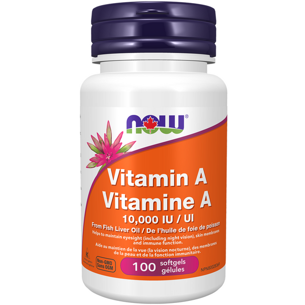 Now Vitamin A 10000IU 100sgels