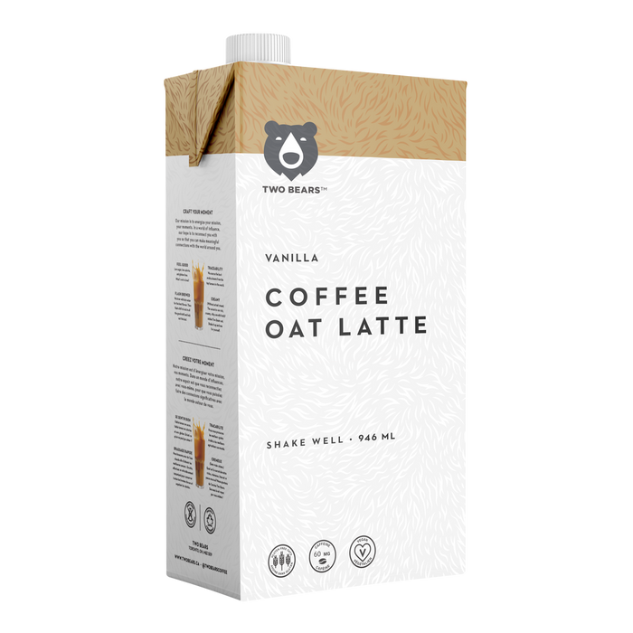 Two Bears Vanilla Coffee Oat Latte 946ml