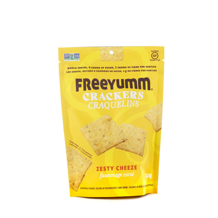 FreeYumm Zesty Cheeze Crackers 120g