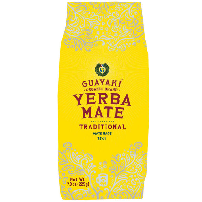 Guayaki Yerba Mate Traditional Mate Bags Organic 75teabags