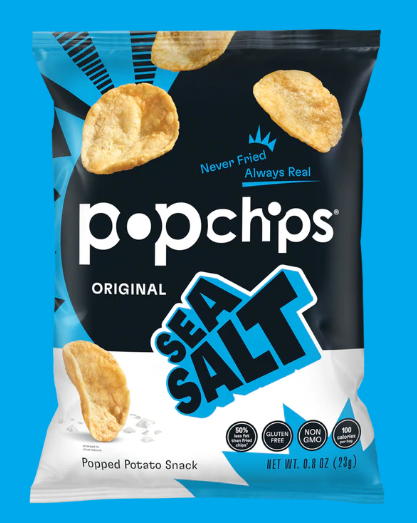 Popchips Original Gluten Free Popped Potato Snack, Sea Salt 142g