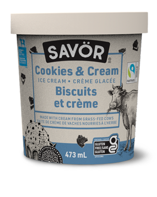 Savor Cookies & Cream Ice Cream 473ml