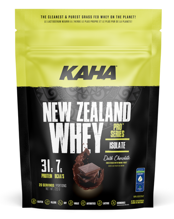 Kaha New Zealand Whey Isolate Protein Powder Chocolate Flavour 720g