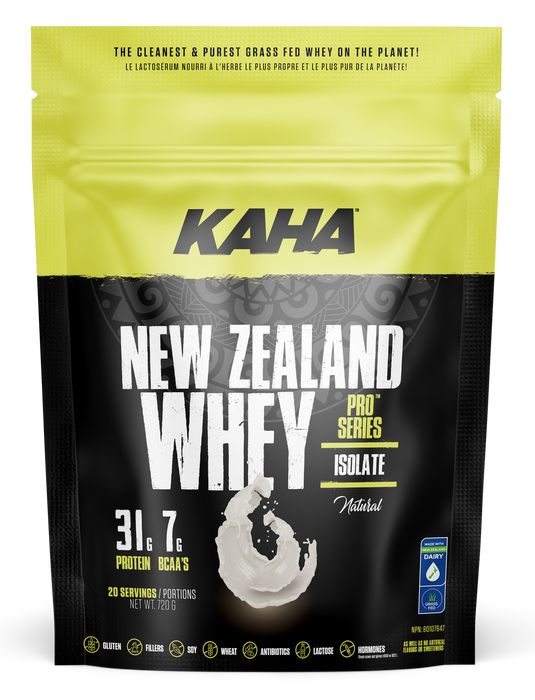 Kaha New Zealand Whey Isolate Protein Powder Natural Flavour 720g