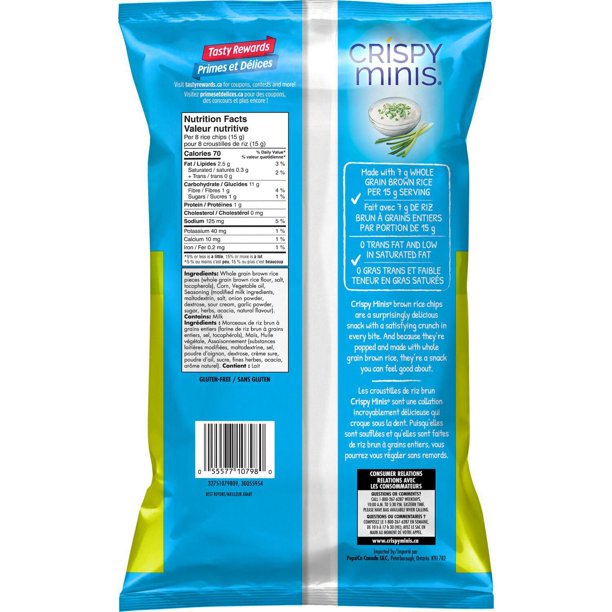 GOODNESS BROWN RICE CHIPS, SOUR CREAM 120g