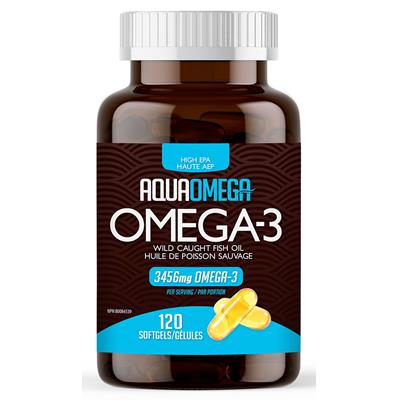 Aqua Omega High EPA Omega-3 Wild Caught Fish Oil 120softgels