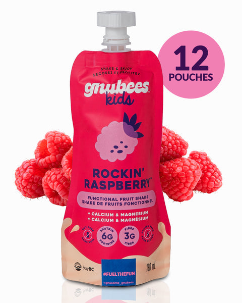 Gnubees Kid's Rockin Raspberry Functional Fruit Shake With Calcium & Magnesium 190ml
