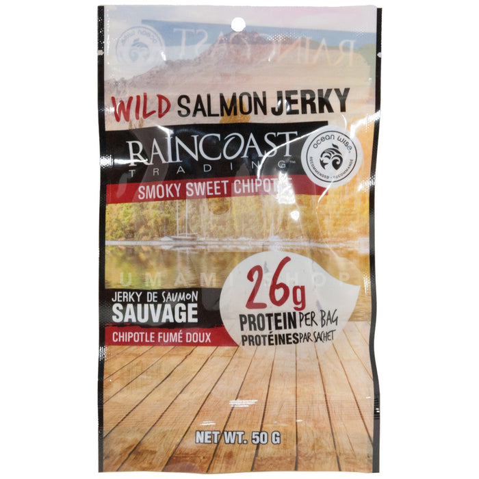 Raincoast Trading Wild Salmon Jerky Smoky Sweet Chipotle - Ocean Wise 50g