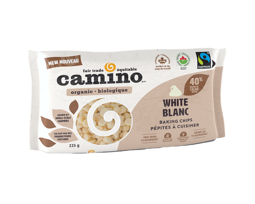 Cocoa Camino White Baking Chips Organic 225g