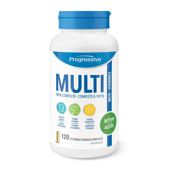 Progressive Chewable Men's Multivitamins 120vegiecaps