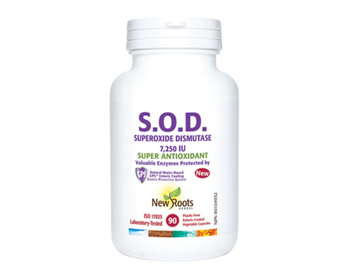 New Roots S.O.D. Superoxide Dismutase 7,250IU 90vcaps